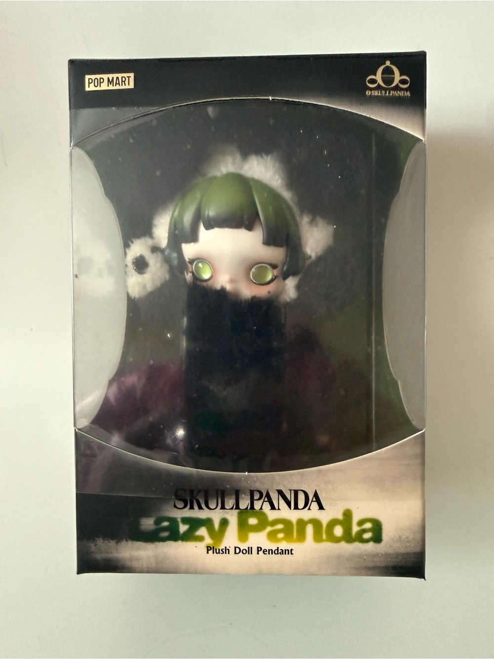 NIB Skull Panda Lazy Panda Plush Pendant